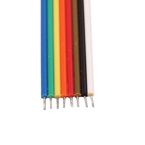 Aexit 10 piezas cables jumper 8P hembra 20cm miniatura 4