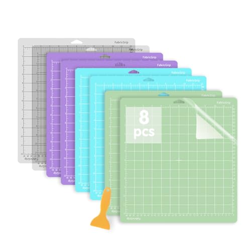 Jerilla Tapete De Corte Para Cricut 8 Piezas 12 X 12 Varitygrip Alfombrillas De Corte Antideslizantes Set De Adhesivos Para Cricu Maker Explore One Air Air 2 Con Rascador