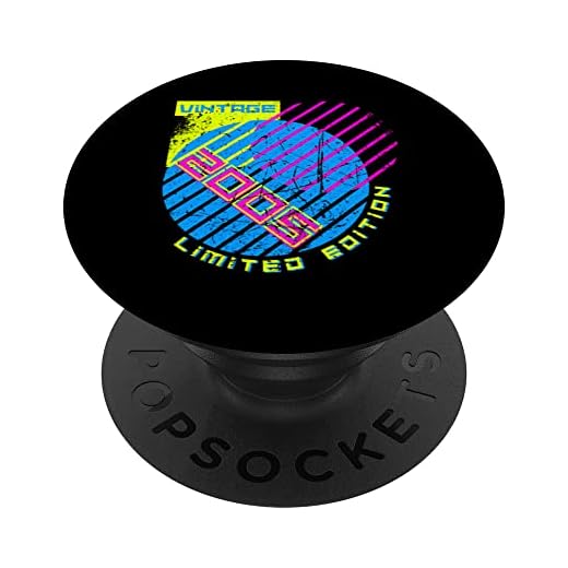 18 cumpleaños Vintage 2005 PopSockets PopGrip Intercambiable