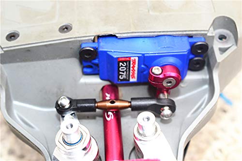 GPM Upgrades Spring Steel Tie Rod+25T Aluminum Servo Horn for Rusltler 4X4 VXL (67076-4) RC Cars (Silver)