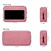 dealcase Electronic Accessories Organizer, Durable Small Electronics Accessories Storage Bag Compatible Laptop Charger Various USB,Cables,Cords and Power Travel Gadget Carry Bag,Pink(Small+Big)