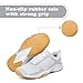 Mnplciea Mens Running Shoes Breathable Tennis Walking Sneakers Lightweight Fashion Sports Shoes White