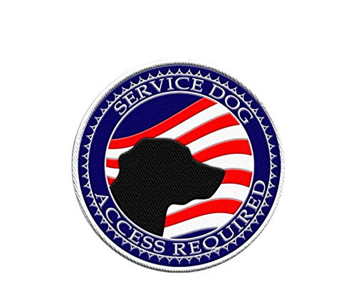 Workingservicedog.com Service Dog Patriotic Vest Patch - Includes Five Service Dog Law Handout Cards – For Service Dog Vest Or Harness #TOP1
