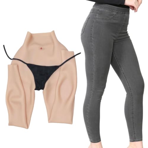 Faux slip vaginal en silicone longueur cheville pour sublimer vos tenues de soirée moulantes