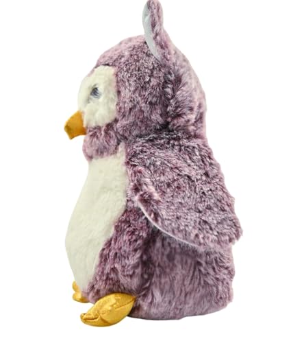 Image of Tickles Cute Owl Soft Stuffed Plush Bird Toy for Kids Boys & Girls Birthday Gift (Color: Purple Size: 25 cm)