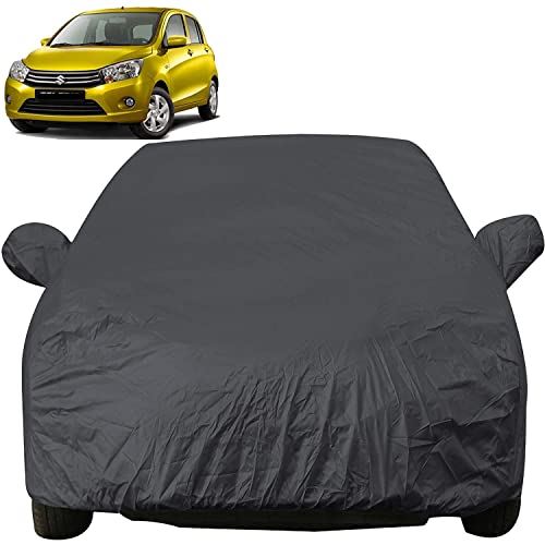 Image of Auto Oprema Trend Water and Heat Resistant Car Body Cover with Mirror (Grey Taffeta Plain) Compatible with Triber Car Bumper to Bumper Accurately.