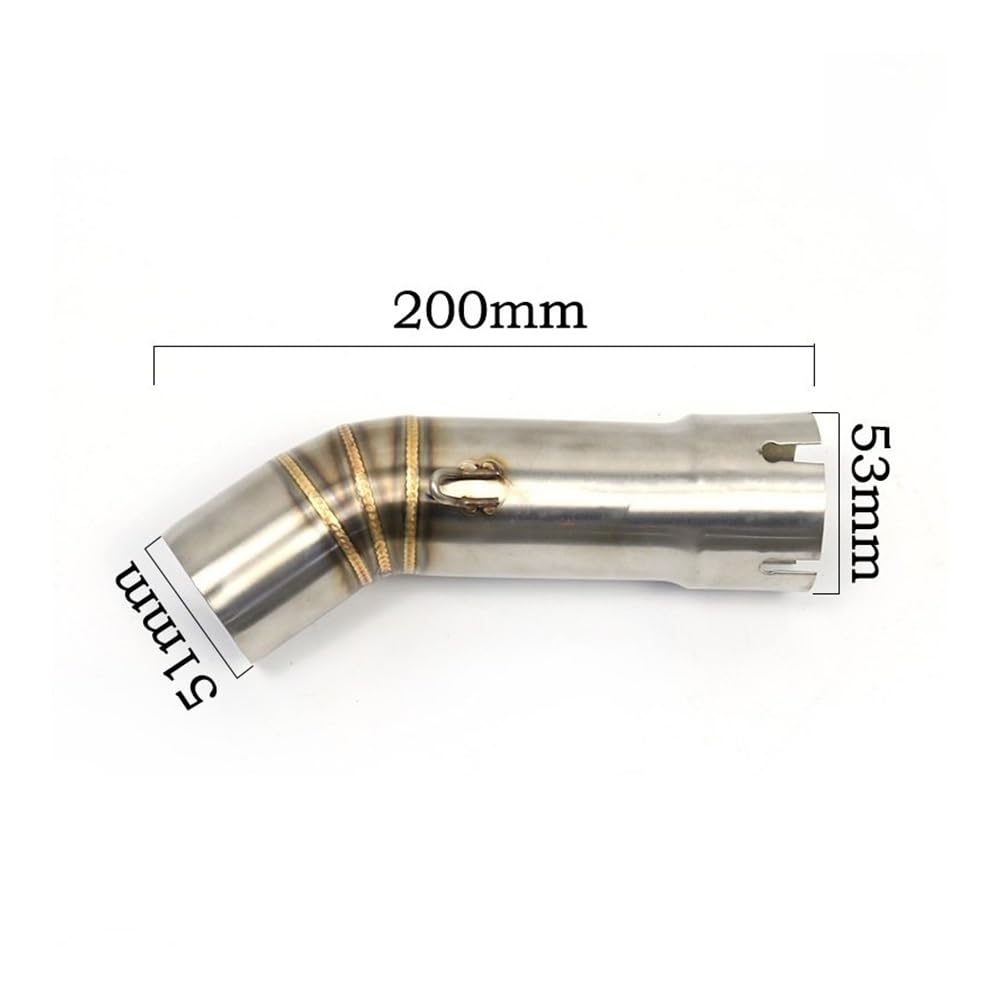 Deflectores Calor Escape para Y&amaha FZ8 FZ8N FZ8S F Z8 S FZ8N YZF-FZ8 FZ800 Fazer Tubo De Conexión De Escape De Motocicleta Modificado
