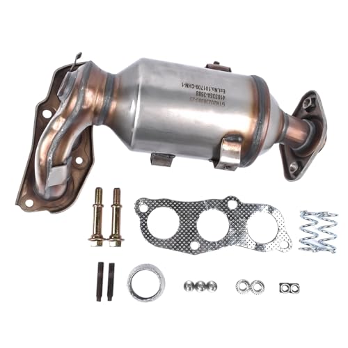 Bisenya Katalysator mit Dichtungssatz Euro IV Ersatz für 107 C1 Aygo 1.0 Hatchback 998ccm 68HP 50KW (Petrol) 2005-2014 0342K3 171400Q010 758147