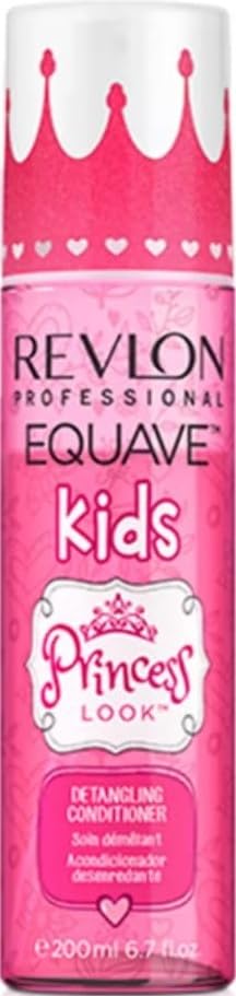 REVLON PROFESSIONAL EQUAVE KIDS Princess Look, Acondicionador en Spray, Desenredante Pelo Niñas Sin Aclarado, Facilita el Peinado, Aporta Brillo y Suavidad - Fragancia Floral y Afrutada 200 ml
