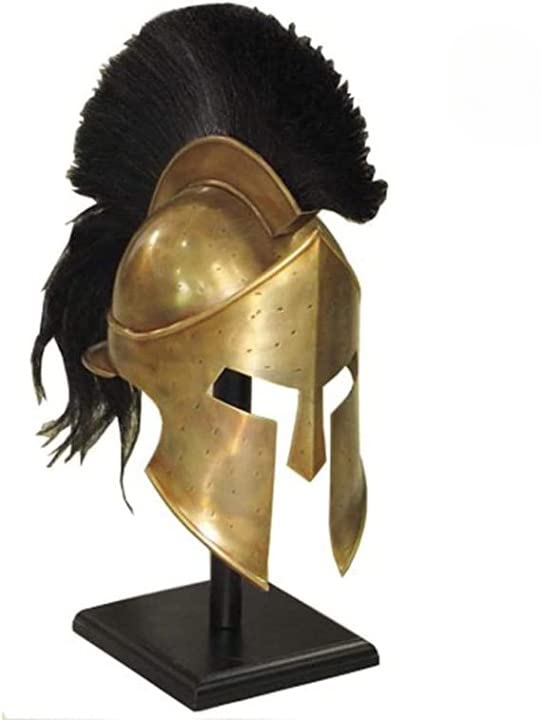 Zap Impex Handcrafted Spartan Helmet Realistic appearance, wearable for adult costumes