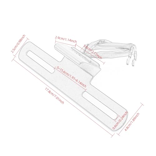 Éclairage de plaque moto à LED anti-vibrations avec support de cadre robuste pour quad