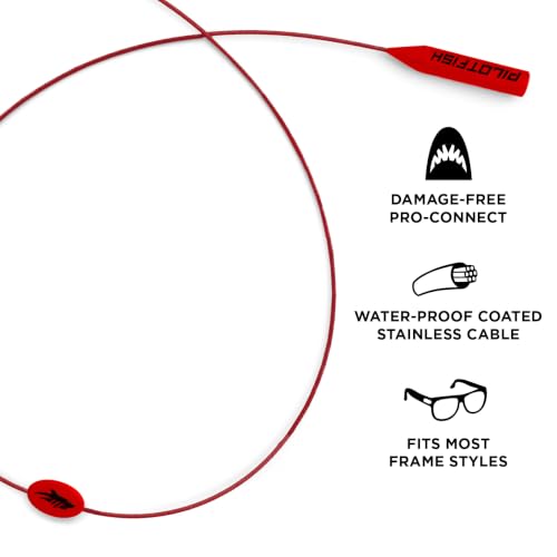 Image of Pilotfish Wire Sunglasses Strap, No-Tail Eyewear Retainer for Glasses, Secure Eyeglass Holder for Sports and Outdoors