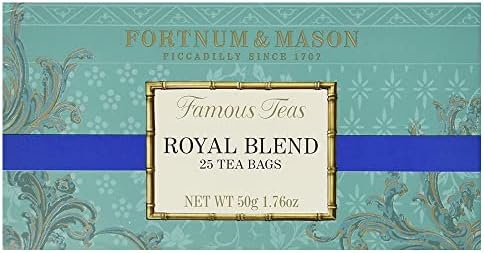 Fortnum and Mason British Tea. Royal Blend 25 Count Tea Bags (1 Pack) USA