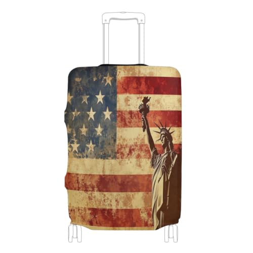Protection de valise Statue de la Liberté en tissu premium élastique