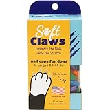 Soft Claws Dog Nail Caps, 40 X-Large Nail Caps,...