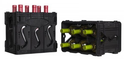 Amazon｜Storvino Nero ワイン保管 コンテナ 6本 Set of 4｜ワイン