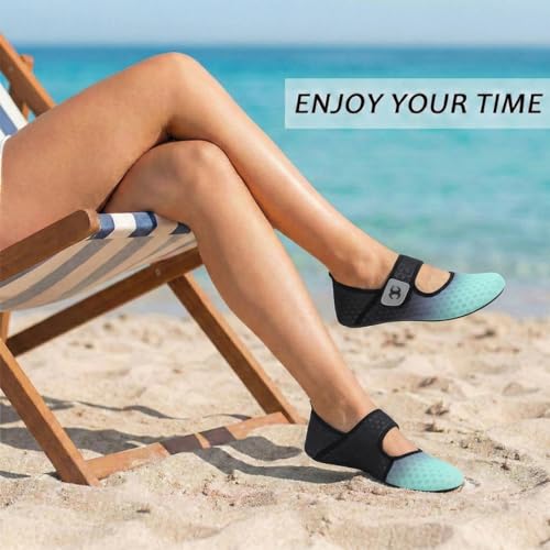 Image of Water Shoes for Women Men Barefoot Beach Swim Aqua Socks Summer Wide Slides Sandals Quick Dry Pool River Sea Sock Shoes