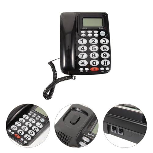 Teléfono de mesa con cable ARTIBETTER pantalla grande y audio claro miniatura 3