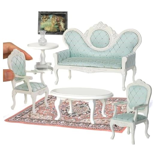 Victorian Dollhouse Furniture 8pcs Set