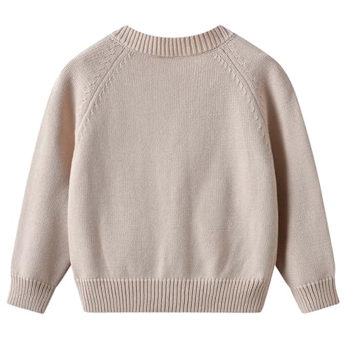 IWIHMIV Girl's Cute Heart Knitted Cardigan Sweaters Comfortable Long Sleeve Button Closure Cardigan Sweater2