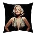Lot de 4 Housse de Coussin Décoratif Canapé Taie d'oreiller Marilyn Monroe Housses de Coussin en Lin D'extérieur Housse de Coussin pour Chambre,Canapé,Chaise,Lit,Jardin 50x50cm