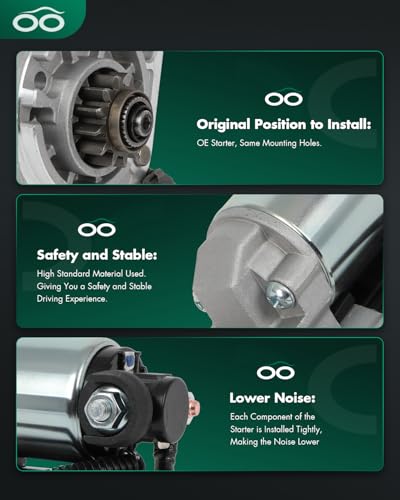Image of SCITOO Starter Motor fit for Nissan for Rogue 2.5L 2008-2013,for Nissan for Rogue Select 2.5L 2014-2015,for Nissan for Sentra 2.5L 2007-2012 Replacement Starter 19061