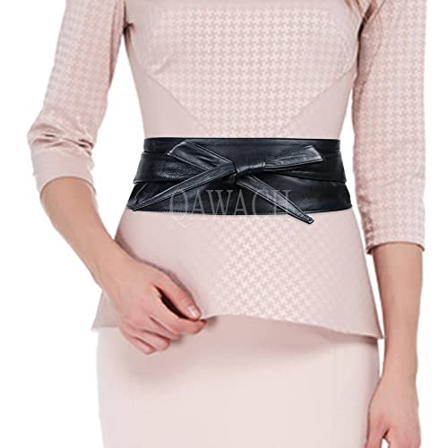 Obi Waist Belt – Handcrafted Pure Leather Wide Cinch Wrap Belt | Boho Self-Tie Bow Cincher for Women & Girls4