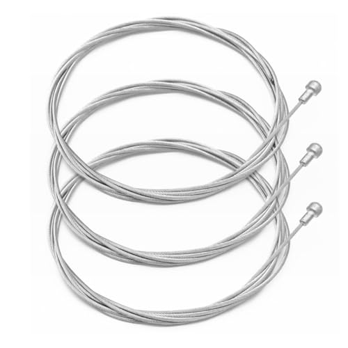 KEQAR Câbles de Frein Vélo en Acier Inoxydable, 3 Pièces, Kit de Remplacement pour Roue Arrière, Câble de Frein Avant et Arrière, Kit Universel pour...