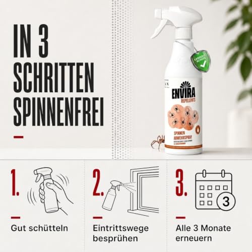 Envira Spinnenspray 500 ml - hochwirksam gegen Spinnen im Haus – Ansicht 3