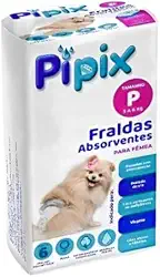 Fralda Pet Tamanho P Para Cães fêmeas de 01 á 03 kg – Ideal Para Incontinência, Cio, Pós-Cirurgia ou Viagens – Confortável e Fácil de Usar