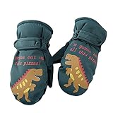 TWIOIOVE Snowboard Handschuhe Mit Protektor Kinder Kinderhandschuhe Kälteschutz Warme Arbeitshandschuhe Leichtes Dickes Voller Finger Kinder Handschuhe für Outdoor Sport