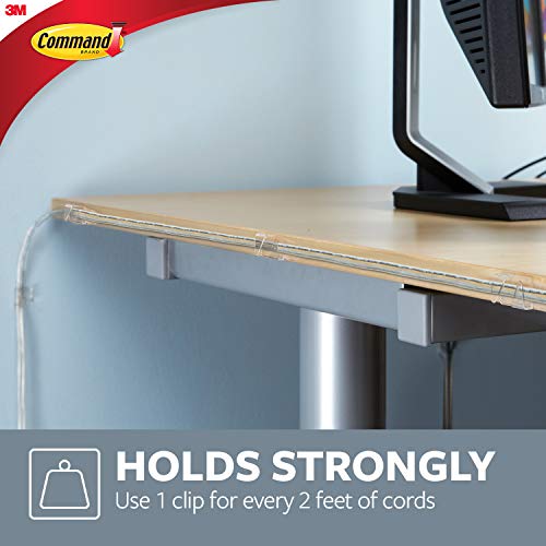 Command Cord Clips, Indoor Use, Decorate Damage-Free (17305CLRES) - Thumbnail 3