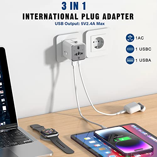 image for H HEYMIX HEYMIX Universal Travel Adapter, International Travel Adapter