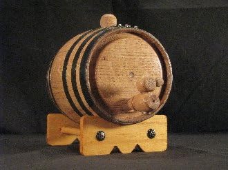 Deep South Barrels - One Liter Black Steel Barrel