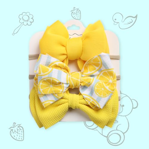 Image of POLKA TOTS Baby Hairbands for Kids Girl | Cute Stretchable Hair Bands for Baby Girls | Kids Hair Accessories | Elastic Infant Hairband | Toddler Hair Clips (Pack of 3)