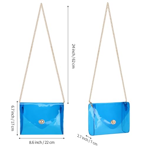 Image of HAOGUAGUA Clear Purse for Women, Clear Bag Stadium Approved, See Through Clear Handbag for Concerts Sports Events