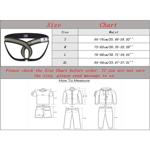 Mens Sexy Thong Underwear Low Rise Jockstrap Open Front Breathable Underwear Stretchy G-String Bikini2