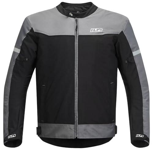 ILM Motorcycle Jacket with CE Armor Detachable Waterproof Liner Dual Sport All Season Riding for Men JF3