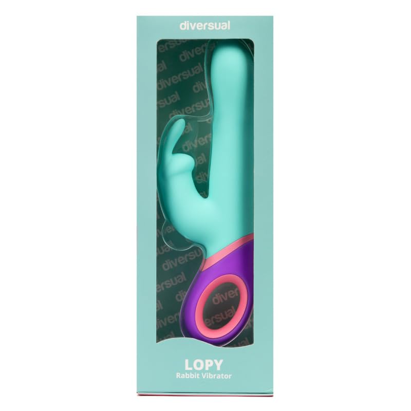 Lopy, Vibrador Conejito Rotador, Estimulación de Clítoris y Punto G, Recargable USB, Silicona, Sumergible