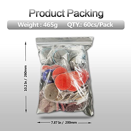 Image of 60Pcs 2 Inch Sanding Disc Set, Quick Change Disc Combination, 1 /4 Inch Hold Fits Various Grinder. Widely Used for Surface Conditioning, Striping, Polishing, Finishing and Rust Paint Removal