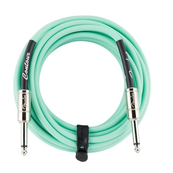 Fender 18.6' Contour Instrument Cable, Seafoam Green, 18.6FT/5.5M - Image 2