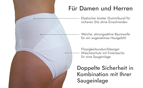Hydas Inkontinenzslip - waschbar und Trockner geeignet Gr. Damen 42/44 - Herren 50/52, 1 Stück