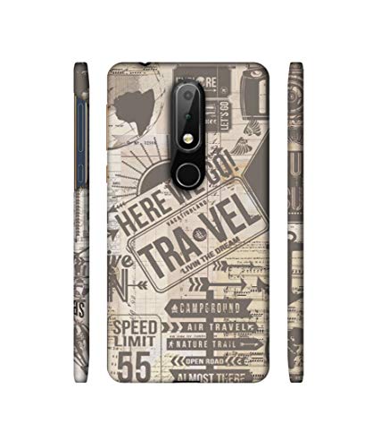 Image of Travel Design 3D Printed Hard Back Case Cover for Nokia 6.1 Plus