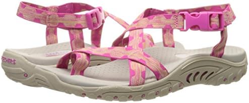 Skechers Women's Reggae Haystack Toe Ring Sandal,Fuchsia/Amp/Natural,6 M US | Image 6