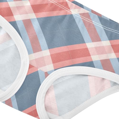 GuoChe Elastic Waistband Panties Toddler Cotton Underwear for Toddler Girls Sweet Checkered in Sizes 2T,3T, 4T, 5T, 6Y and 8Y4