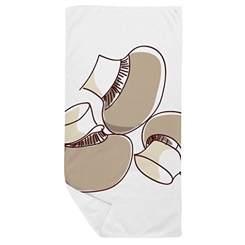 Serviette de bain champignon multicolore 35x70cm douce pour le visage - 2