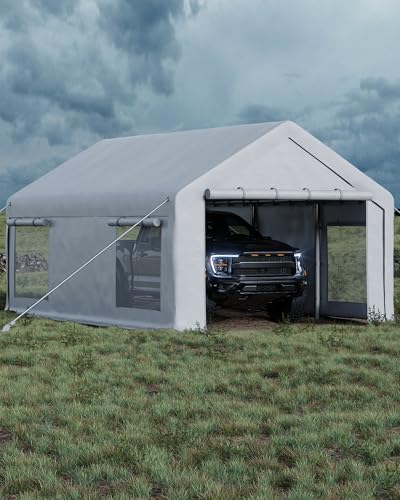 GarveeLife 12x20 ft Portable Garage with Doors