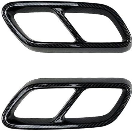 Four-outlet Tailpipe Decorative Frame Modification Parts For Benz C-Class W206 C200 C260 C300 AMG 2022+ Rear End Components(Black)