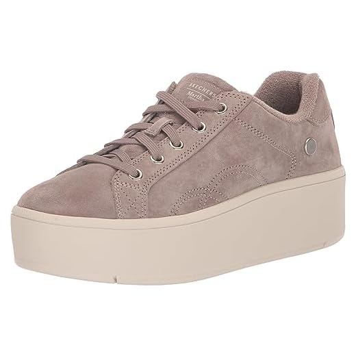 Skechers Martha Stewart Plateau-Chic Lady, Scarpe da Ginnastica Donna, Colore: Tortora Scuro, 41 EU