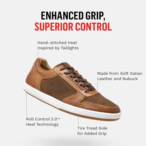 Piloti Men's Drift Performance Italian Nubuck Leather Everyday Driving Sneaker4